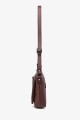 JEANA - ZEVENTO Shoulder bag cowhide leather - Choco