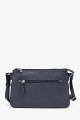LOURA - ZEVENTO Sac bandoulière en cuir de vachette - Marine