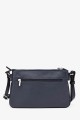 LOURA - ZEVENTO Sac bandoulière en cuir de vachette - Marine