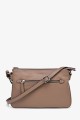 LOURA - ZEVENTO Shoulder bag cowhide leather - Ecorce : Color:Écorce (Bark)