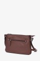 LOURA - ZEVENTO Sac bandoulière en cuir de vachette - Choco