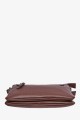 LOURA - ZEVENTO Sac bandoulière en cuir de vachette - Choco
