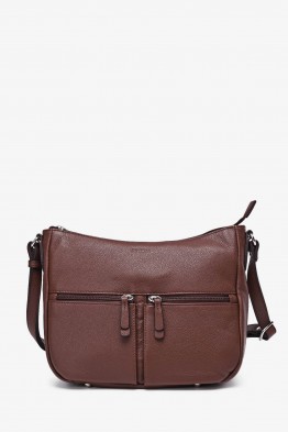 AURELA - ZEVENTO Sac bandoulière en cuir de vachette
