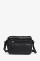 ELLO - ZEVENTO Shoulder bag cowhide leather - Black : colour:Black