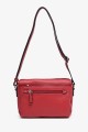 ELLO - ZEVENTO Sac bandoulière en cuir de vachette - Rouge