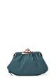 SF2235 Lamb leather purse with clasp : colour:Teal