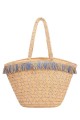 YQ-62 Straw style bag : Color:Pale-blue