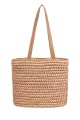 YQ-67 Straw style bag : Color:Pink