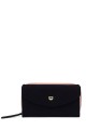 BG4097 Synthetic Wallet Card Holder : colour:Black