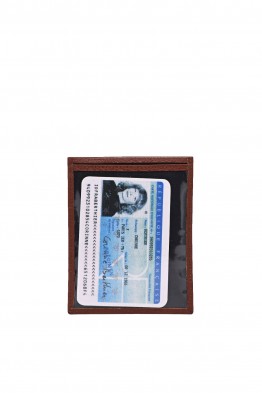 Leather card holder SF6002-VT-T1-G "La Sellerie Française" Brown