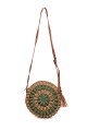 CL13027 Shoulder bag made of paper straw crocheted