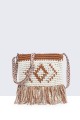 8827-BV Shoulder bag made of crocheted textile