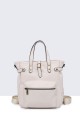 28329-BV Synthetic backpack / Handbag : colour:Crème