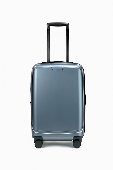 ELITE PURE MATE Valise trolley cabine 100% Polycarbonate - E2121 : couleur:Bleu Ardoise, Taille:CABINE (55CM)