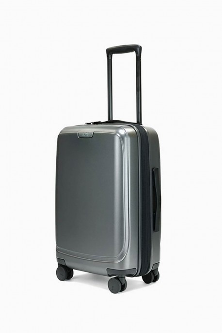 ELITE PURE MATE Polycabonate suitcase E2121 : colour:Anthracite, Size:CABINE (55CM)