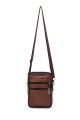 Split Leather crossbody bag - Phone size KJ6812 : colour:Cognac