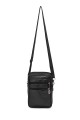 Sacoche format téléphone en croûte de cuir KJ6812 : couleur:Noir (Black)