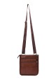 KJ86718 Split leather reporter bag : colour:Cognac