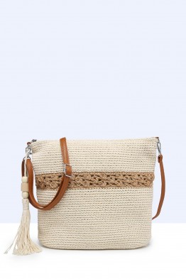 9024-BV Handbag made of crocheted cotton