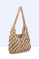 9073-BV Handbag made of crocheted cotton