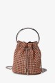 M-7019 Petit sac à main sac bandoulière en maille de strass
