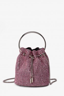 M-7019 Small strass mesh shoulder bag