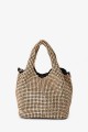M-7020 Small strass mesh shoulder bag : colour:Gold