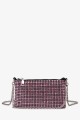 M7017 Small strass mesh shoulder pouch