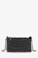 M7017 Small strass mesh shoulder pouch