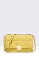 1298-BV Synthetic shoulder bag : colour:Yellow