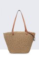 9062-BV Woven Basket Handbag