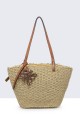 9062-BV Woven Basket Handbag