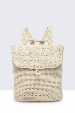 9064-BV Backpack made of crocheted textile