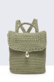 9064-BV Backpack made of crocheted textile