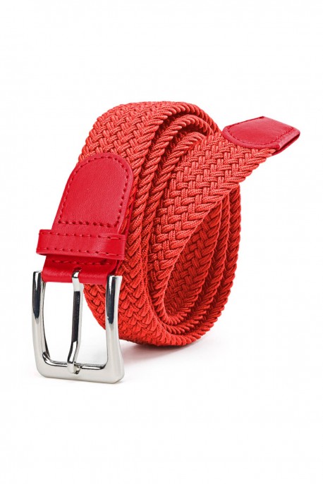 ZSP-357 Braided elastic belt : Colors:Orange Red
