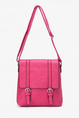 234-BM Synthetic shoulder bag with flap