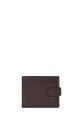 Leather wallet KJ-16374 : colour:Marron foncé