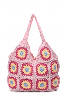 CL13030 Handbag made of crocheted cotton
