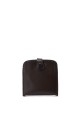 KJ8001 Pork split leather coin purse : colour:Marron foncé