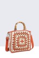 8829-BV Handbag made of crocheted cotton