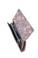 H-01 Grand Porte-monnaie Sweet & Candy en textile enduit avec motif fleury