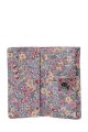 H-01 Sweet & Candy Coated textile Large wallet with flower pattern