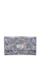 H-01 Sweet & Candy Coated textile Large wallet with flower pattern : colour:Lilac