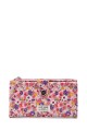 H-03 Sweet & Candy Coated textile Large wallet with flower pattern : colour:Pink