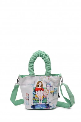 BG-0019 Small Textile Handbag