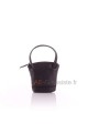 FA210 Leather purse / key holder Fancil : Color:Marron foncé