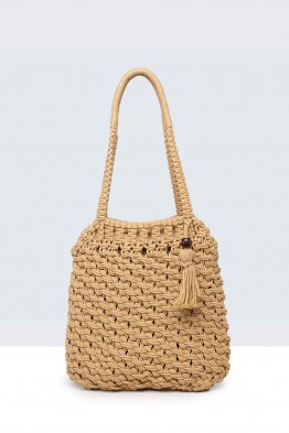 9020-BV Handbag made of crocheted cotton