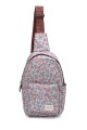 KJ8803 Sac à dos Textile imperméable fleuri