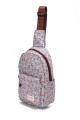KJ8803 Textile backpack flowery