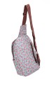 KJ8803 Textile backpack flowery
